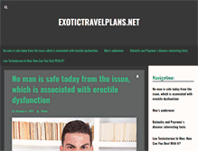 Tablet Screenshot of exotictravelplans.net
